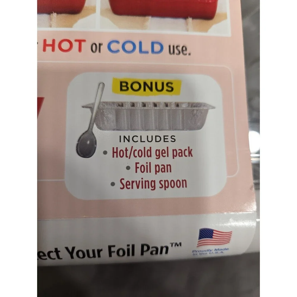 Fancy PANZ Premium White Aluminum Foil Pan Carrier Lid Hot Cold Pack BPA Free US